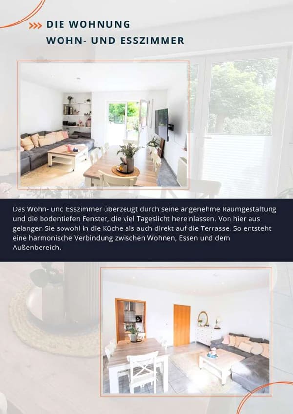Immobilie in Vreden - Moderne 3-Zimmer-Wohnung  mit Terrasse und Garten - Bild 1