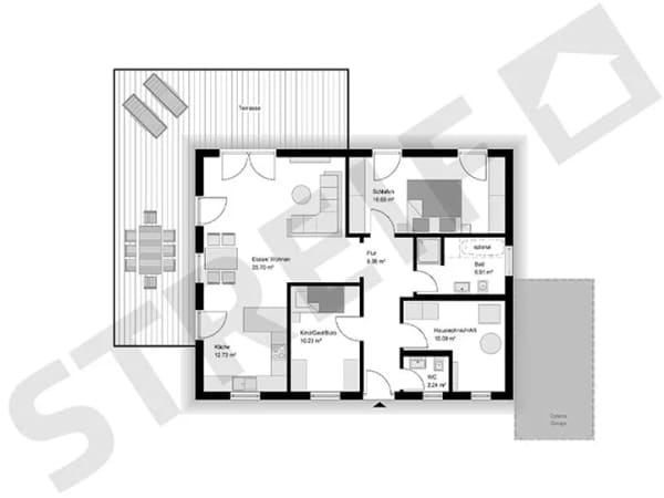 Immobilie in Mehlbach - Exklusiver Bungalow mit flexibler Grundrissgestaltung - Bild 2