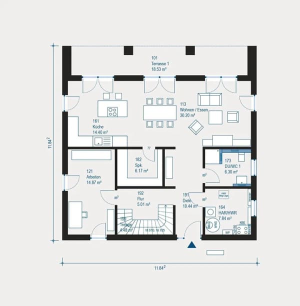 Immobilie in Ruschberg - Moderne City Villa 5 mit exklusivem Grundriss - Bild 1