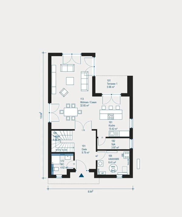 Immobilie in Büchenbeuren - allkauf Bauhaus-Villa "Highline 3": 174 m² anspruchsvolles Wohnen für Familien - Bild 1