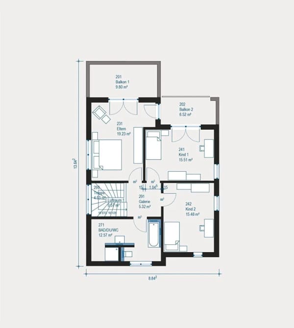 Immobilie in Büchenbeuren - allkauf Bauhaus-Villa "Highline 3": 174 m² anspruchsvolles Wohnen für Familien - Bild 3