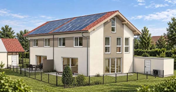 Immobilie in Pürgen - Neubau eines exclusiven Doppelhauses in Pürgen, KFW55 - Bild 1