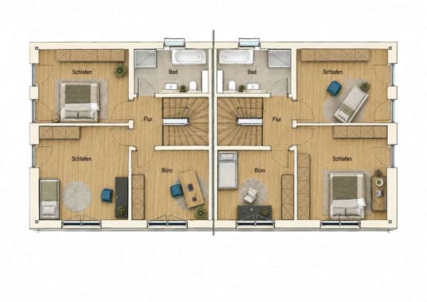 Immobilie in Pürgen - Neubau eines exclusiven Doppelhauses in Pürgen, KFW55 - Bild 3