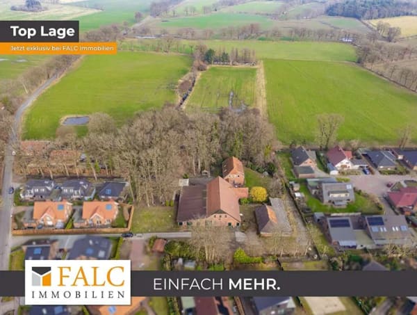 Immobilie in Wiefelstede - Resthof mit Scheune und über 10.000 m² Grundstück – attraktives Entwicklungspotenzial in Wiefelstede - Bild 0