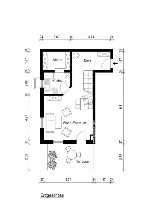 Immobilie in Bad Tölz - IHR KLEINES HAUS IM HAUS! - 2,5- ZIMMER-TERRASSENWOHNUNG - Bild 1