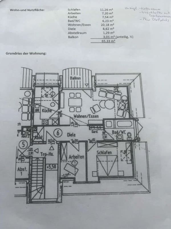 Immobilie in Ostercappeln - Ruhige Dachgeschosswohnung mit Balkon in Ostercappeln - Bild 0