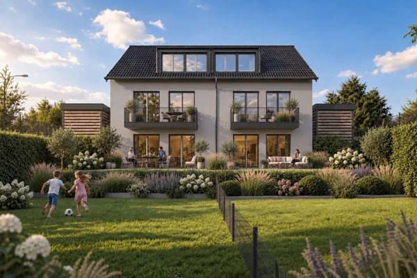 Immobilie in Baltmannsweiler - Neubau-DHH 156 m² · für Familien ab 1.779 € mtl. · KfW 40 QNG · provisionsfrei - Bild 0