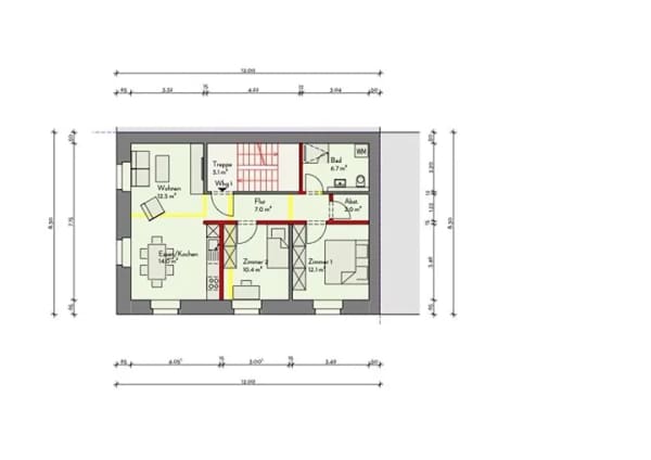 Immobilie in Grenzach-Wyhlen - Top Bauobjekt - Mehrfamilienhaus mit Ausbaugenehmigung in zentraler Lage von Grenzach - Bild 4