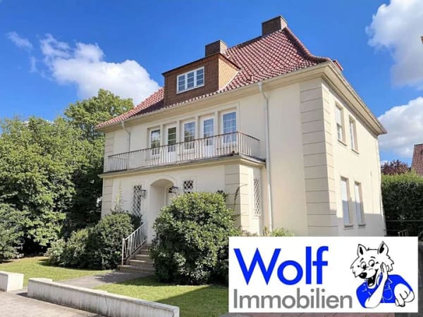 Immobilie in Bünde - Repräsentative Denkmalschutz-Stadtvilla mit Potenzial + Mieteinnahmen,  im Zentrum von Bünde - Bild 0