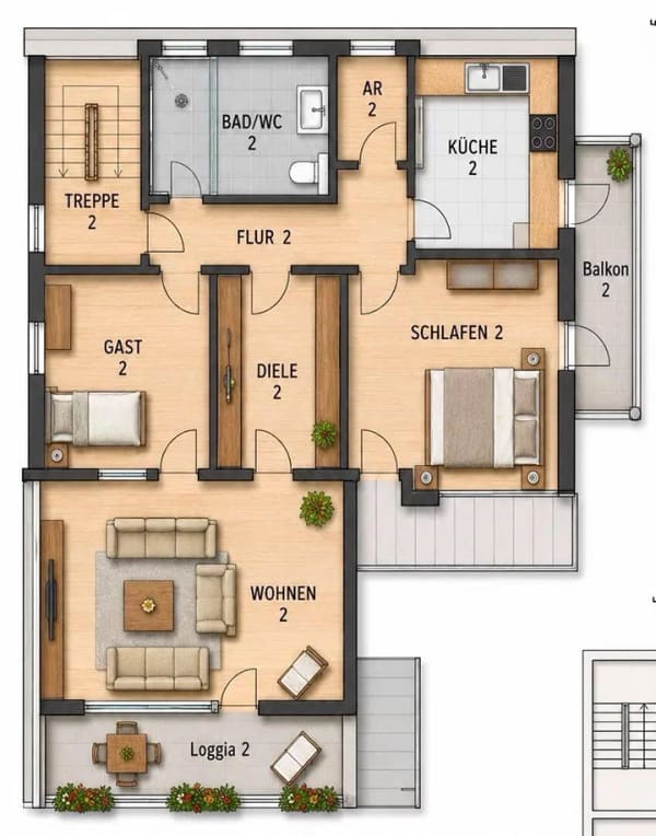 Immobilie in Betzenstein - Tomaten selbst anpflanzen! Helle 3-Zimmer-DG mit Balkon und Gartenanteil! - Bild 0