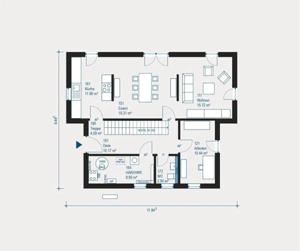 Immobilie in Guntersblum - Modernes Einfamilienhaus mit vier Zimmern auf 450 m² Grundstück in Guntersblum - Ihr individuelles Zuhause - Bild 4