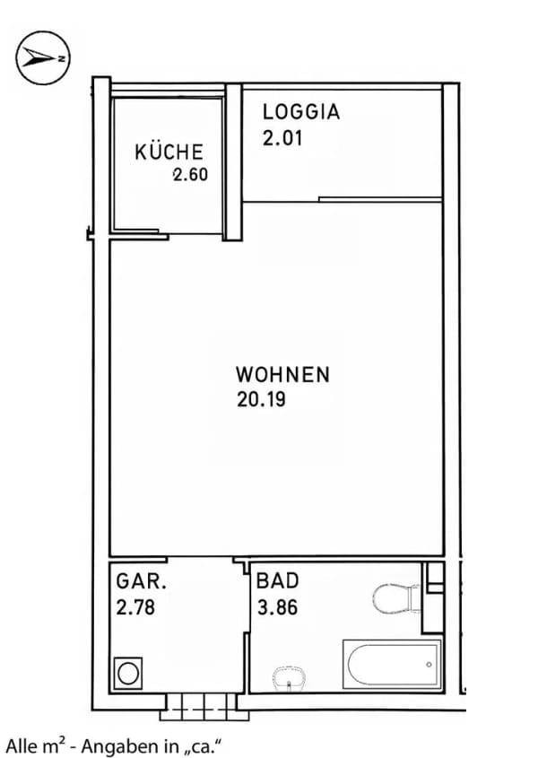 Immobilie in Gräfelfing - AIGNER - Gepflegte 1-Zimmer-Wohnung mit West-Loggia in Lochham - Bild 4