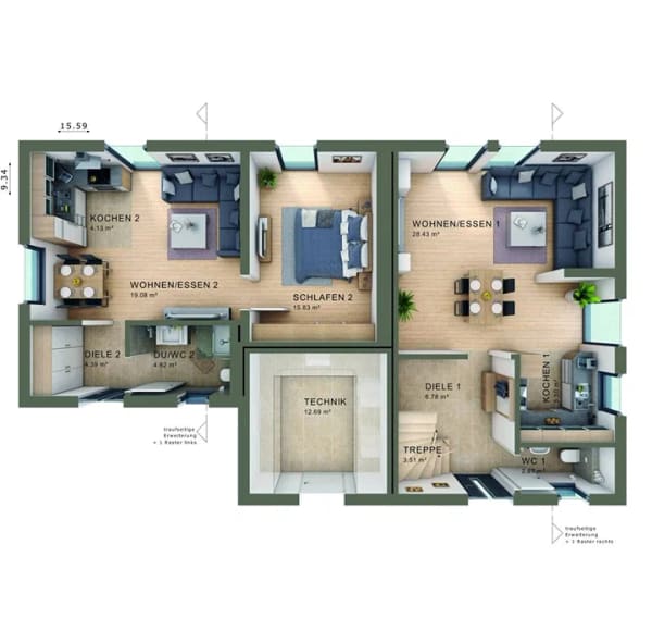 Immobilie in Radeburg - Doppelt hält besser - 183 qm Wohnfreude mit Einliegerwohnung! - Bild 2