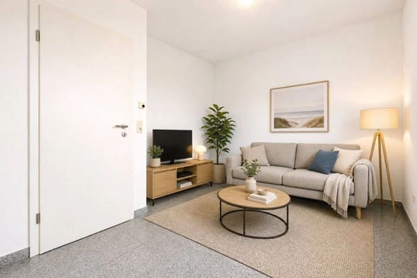 Immobilie in Linkenheim-Hochstetten - Freie 3-Zimmer-Wohnung mit Balkon - Bild 2