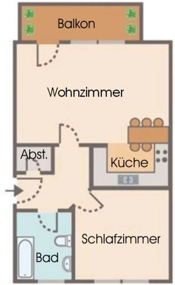 Immobilie in Partenheim - GOLD IMMO: Apartment 1 | 2 ZKB, Balkon, Keller, Stellplatz - Bild 1
