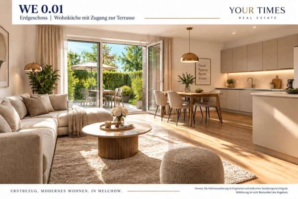 Immobilie in Melchow - 3-Zi.-Neubau | mit Balkon & ausgebautem Dachboden mit 52,61 m² Nutzfläche | in Melchow - Bild 2
