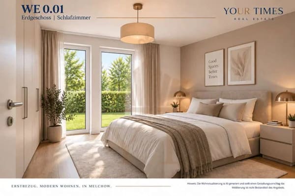 Immobilie in Melchow - 3-Zi.-Neubau | mit Balkon & ausgebautem Dachboden mit 52,61 m² Nutzfläche | in Melchow - Bild 3