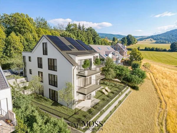 Immobilie in Horben - Gartenmaisonette mit Traumpanorama in die Rheinebene nur 10 min von Freiburg KFW40 QNG - Bild 0
