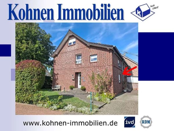 Immobilie in Grefrath - Charmante Erdgeschosswohnung mit eigenem Garten im ruhigen Zweiparteienhaus in Grefrath (Erbpacht) - Bild 0