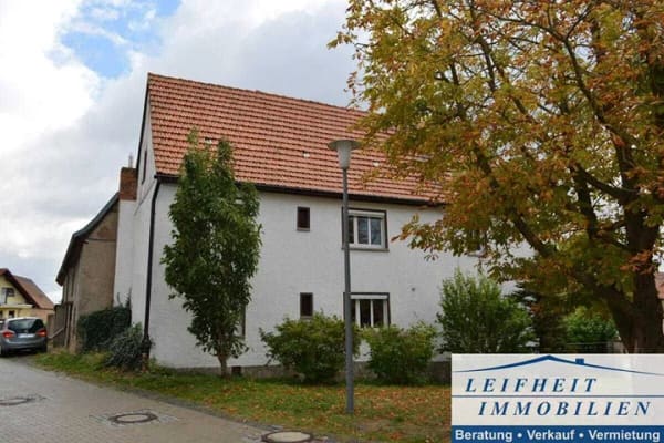 Immobilie in Allstedt - Ländliches Wohnhaus mit Nebengelass, 3 Garagen, Hof und Garten - Bild 3