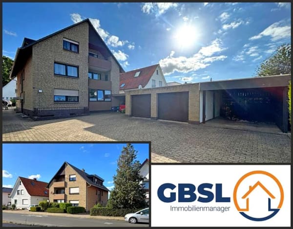 Immobilie in Lübbecke - 6 Wohnungen, 2 Garagen, 1 Carport, 1 überdachter Stellplatz und 2 weitere befestigte Stellplätze - Bild 0