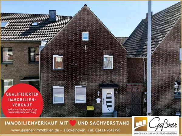 Immobilie in Hückelhoven - Reihenhaus mit Innenhof in der Ortsmitte von Hückelhoven-Millich - Bild 0