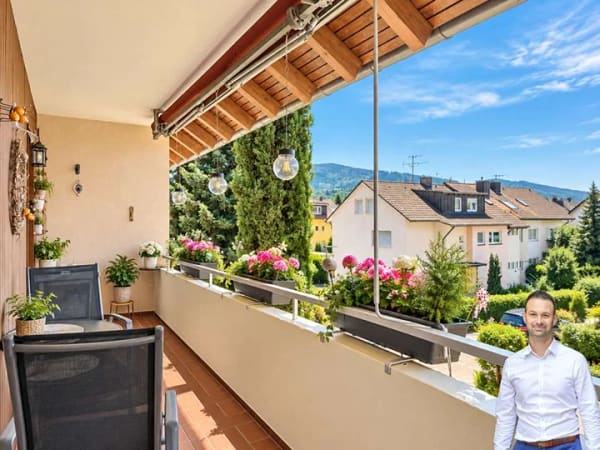 Immobilie in Kirchzarten - Vermietete 3-Zimmer-Wohnung mit Balkon – attraktive Kapitalanlage in Kirchzarten - Bild 0