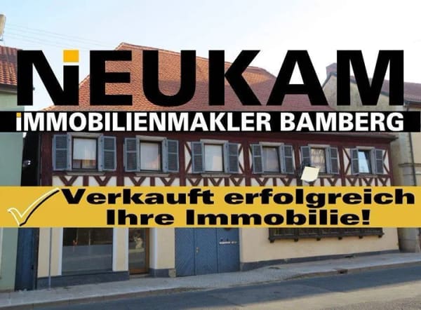 Immobilie in Scheßlitz - SCHEßLITZ: ÄLTERES WOHN-GESCHÄFTSHAUS ZUM KOMPLETT-RENOVIEREN AUF 1175m2 FÜR 329.000,-EURO - Bild 0