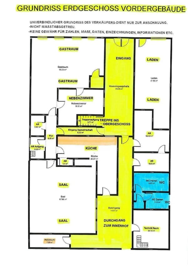 Immobilie in Scheßlitz - SCHEßLITZ: ÄLTERES WOHN-GESCHÄFTSHAUS ZUM KOMPLETT-RENOVIEREN AUF 1175m2 FÜR 329.000,-EURO - Bild 3