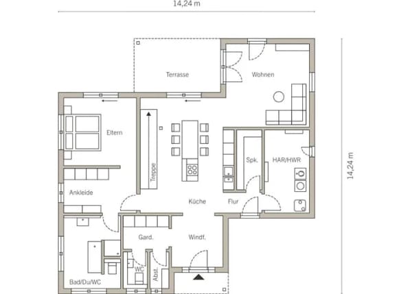 Immobilie in Lipporn - REPRÄSENTATIVES EINFAMILIENHAUS DER BESONDEREN ART - Malervorbereitet inkl. Grundstück - Bild 2