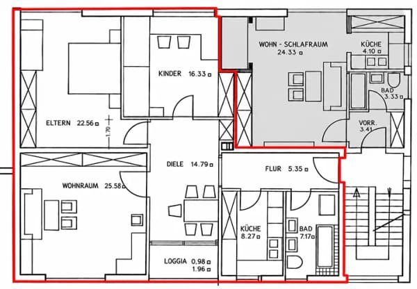 Immobilie in Gaimersheim - 3,5-Zimmer-Wohnung mit Loggia und Garten in Gaimersheim – Platz für Ihre Wohnideen - Erweiterbar auf 4,5 Zimmer - Bild 1