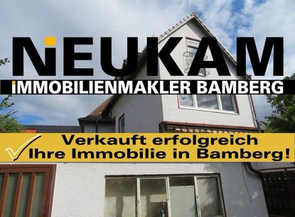 Immobilie in Bamberg - BAMBERG-OST NÄHE ST.HEINRICH: GROSSES STADTHAUS+GARAGE ZUM RENOVIEREN AUF ca.571m2 FÜR 395.000,-EURO - Bild 0