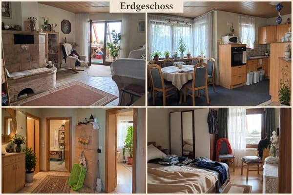 Immobilie in Walsheim - Freistehendes Zweifamilienhaus mit Wintergarten, Balkon & Kachelofen – 150 m² in Walsheim | 435.000  - Bild 3