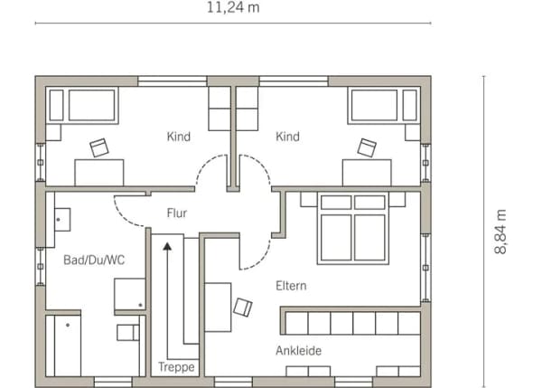 Immobilie in Birlenbach - EINFAMILIENHAUS MIT VERSETZTEM PULTDACH - Malervorbereitet - inkl. Grundstück - Bild 1