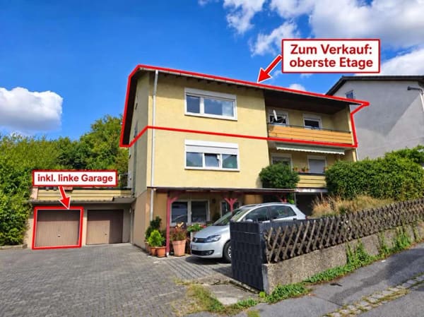 Immobilie in Heppenheim - Großzügige 4,5-Zimmer-Dachgeschosswohnung mit viel Potenzial und Garage - Bild 0