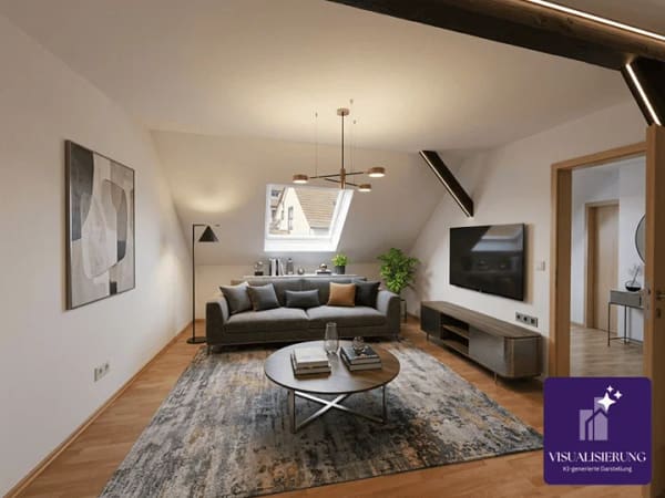 Immobilie in Denkendorf - Charmante Dachgeschosswohnung mit Potenzial, moderner Ausstattung und attraktiver Rendite - Bild 1
