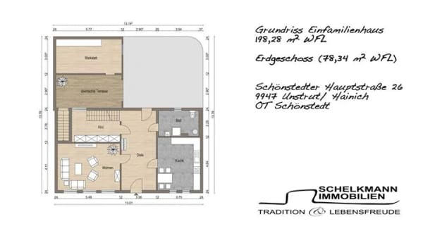 Immobilie in Unstrut-Hainich - Liebevoll modernisiertes Bauernhaus mit separatem Garten - Bild 4