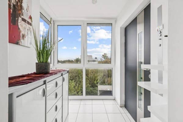 Immobilie in Feldkirchen - Penthouse mit Blick auf München - Geothermie, Südwestpanorama mit romantischer Abendsonne - Bild 4