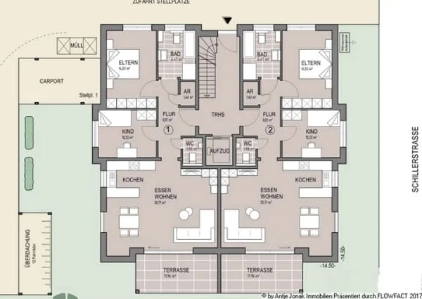 Immobilie in Riederich - Moderne und lichtdurchflutete 2,5 und 3,5 Zimmer-Wohnung mit Balkon o. Terrrasse in Riederich - Bild 2