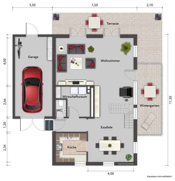 Immobilie in Seestermühe - Gepflegtes Einfamilienhaus mit Terrasse zum Kauf in Seestermühe - Wentzel Dr. - Bild 1