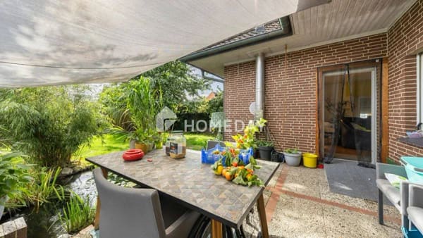 Immobilie in Visbek - Barrierefreier Bungalow mit Kamin, Garage, Garten und Ausbaureserve in Visbek - Bild 4