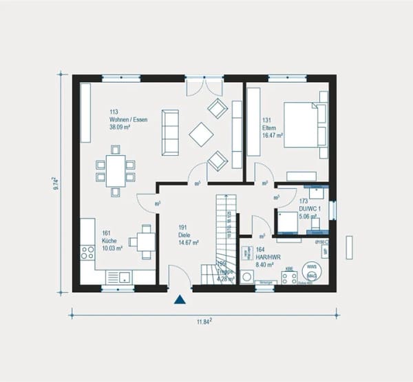 Immobilie in Winden - Ihr individuelles Einfamilienhaus in Winden - Viel Platz für Ihre Familie - Bild 1