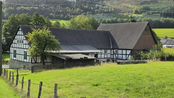 Immobilie in Eslohe - Historisches Bauernhaus mit Stall und weitläufigem Grundstück in Obersalwey - Bild 0