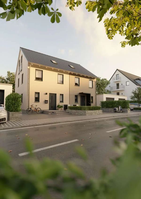 Immobilie in Köfering - Doppelhaushälfte mit Grundstück in Köfering - Bild 1