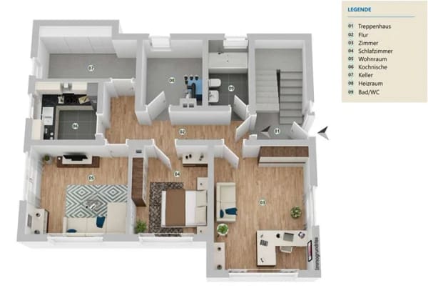 Immobilie in Stockach - Dreifamilienhaus mit Entwicklungspotenzial in ruhiger Lage von Stockach - Bild 4