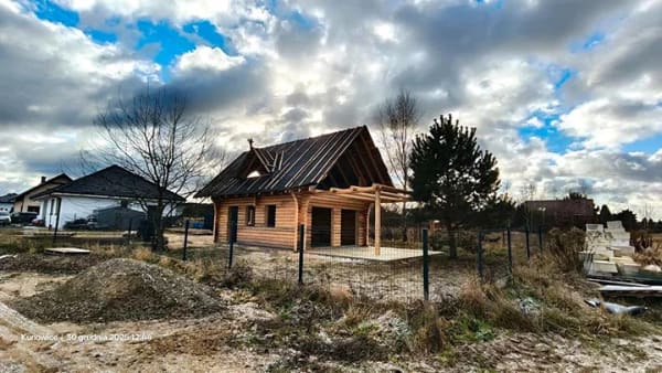 Immobilie in Frankfurt (Oder) - Holz Haus Kunowice - SŁUBICE  Wasser Strom ist schon vorbereitet - Bild 0