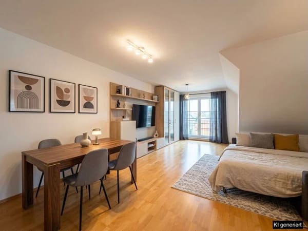Immobilie in Frontenhausen - Dachgeschoss zum Verlieben: Stilvolle 2-Zimmer-Wohnung mit Wohlfühlgarantie! - Bild 1