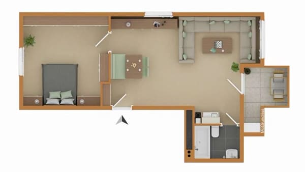 Immobilie in Krautheim - Zentral gelegenes 2‑Zimmer‑Apartment mit Stellplatz - Bild 0