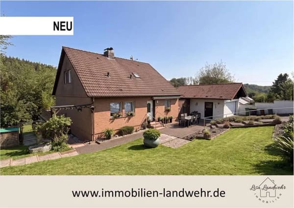 Immobilie in Neunkirchen-Seelscheid - Modernisiertes Einfamilienhaus mit Waldblick und Doppelgarage! - Bild 0