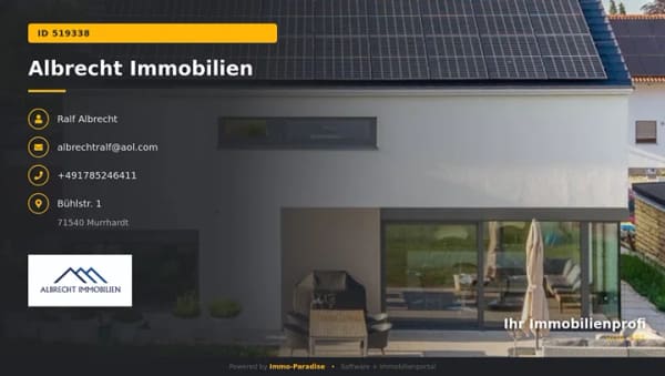 Immobilie in Großerlach - Exklusives Einfamilienhaus mit hochwertiger Ausstattung, schönem Garten und Carport - Bild 0